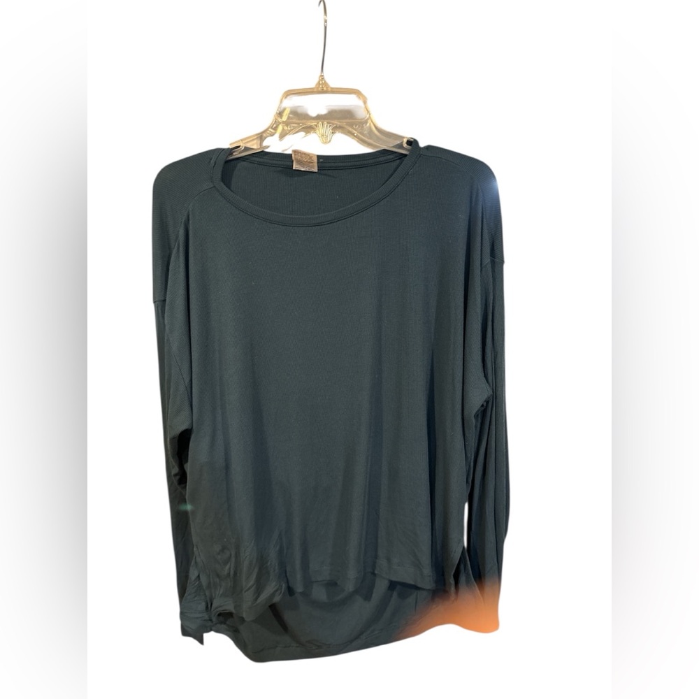 All in Motion Teal Ribbed Tee